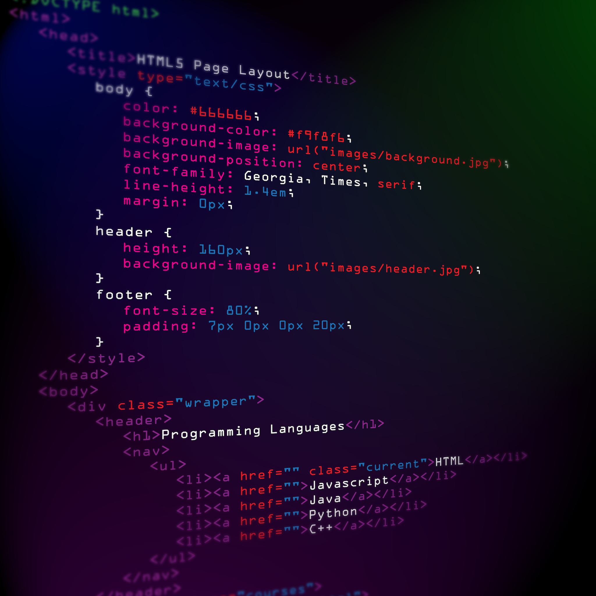CSS язык программирования